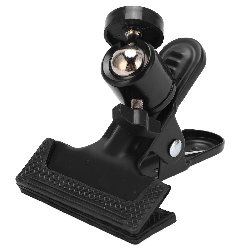 Tripod Camera Clip Clamp Holder with 360 degrees  Rotatable Ballhead Clamp for Motion Camera