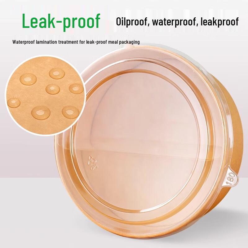 1000ml Kraft Paper Disposable Food Bowls