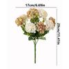 3D 10 Heads Artificial Hydrangea Flowers Arrangement Plastic Fake Flower Fake Plants Silk Flowers Home Decor