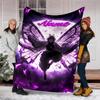 Personalized Custom Name Blanket - Demon Slayer Shinobu Kocho Print Design,Blanket for Sofa,Bed,Travel,Camping - Soft and Warm, Great Gift