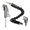 Black 105° Flex Shaft Screwdriver Adapter with Hex Shank