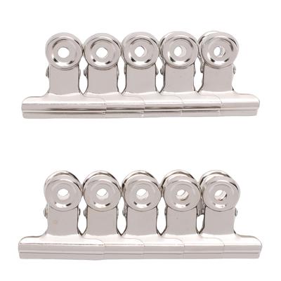 Nail Extension Clips Reusable Alloy Curve C Nail Art Pinching Clips DIY Manicure Tool Silver Color 10 Piece Set