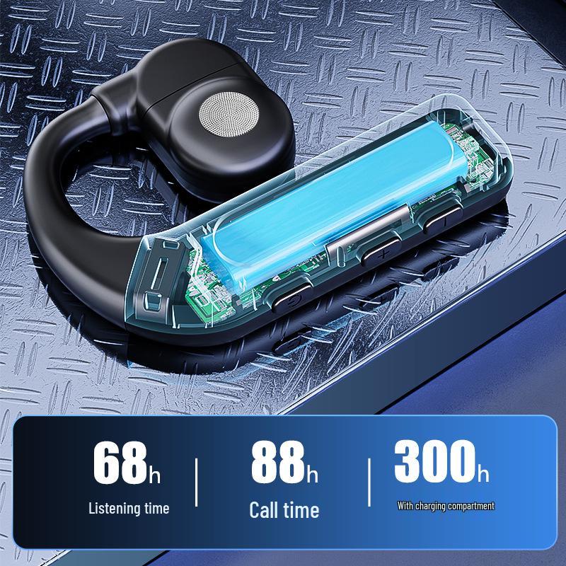 V59 Wireless In-Ear Ear-Hook Bluetooth Headset with Long Battery Life for Business, Car, and Sports Use
