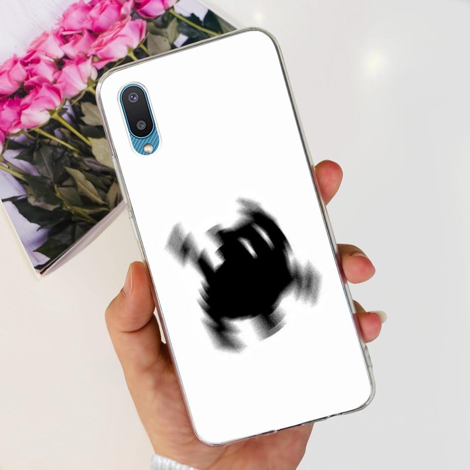 For Samsung Galaxy A02 Case M02 Phone Cover Fashion Flower Clear Silicone Soft Funda on Samsung A02 GalaxyA02 SM-A022F Protector