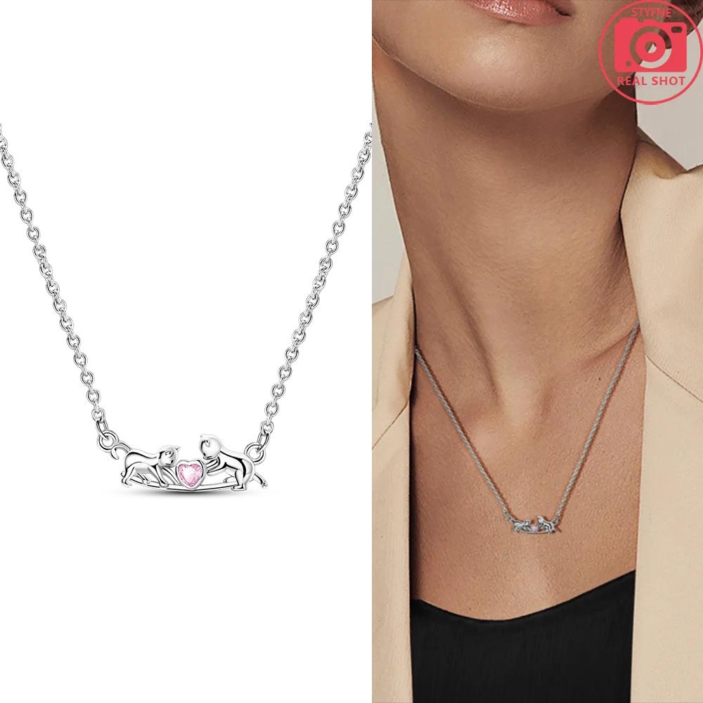 

Girl Metal Original Necklace Azure Sea Turtle Animal Crescent Cat Love Love Accessory Anniversary Fine Gift Accessory Elegant Fashion Beautiful Lovely