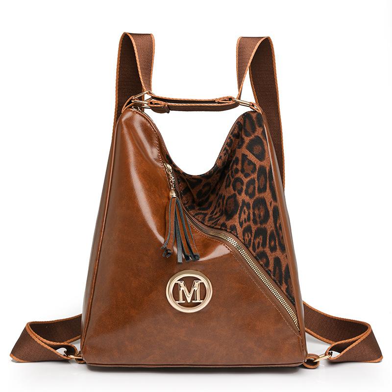 Fashionable casual backpack autumn and winter large capacity quality trendy shoulder bag solid color commuting handbag for women