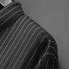Men's Plus Size Vertical Stripe Ice Silk Short-Sleeve T-Shirt