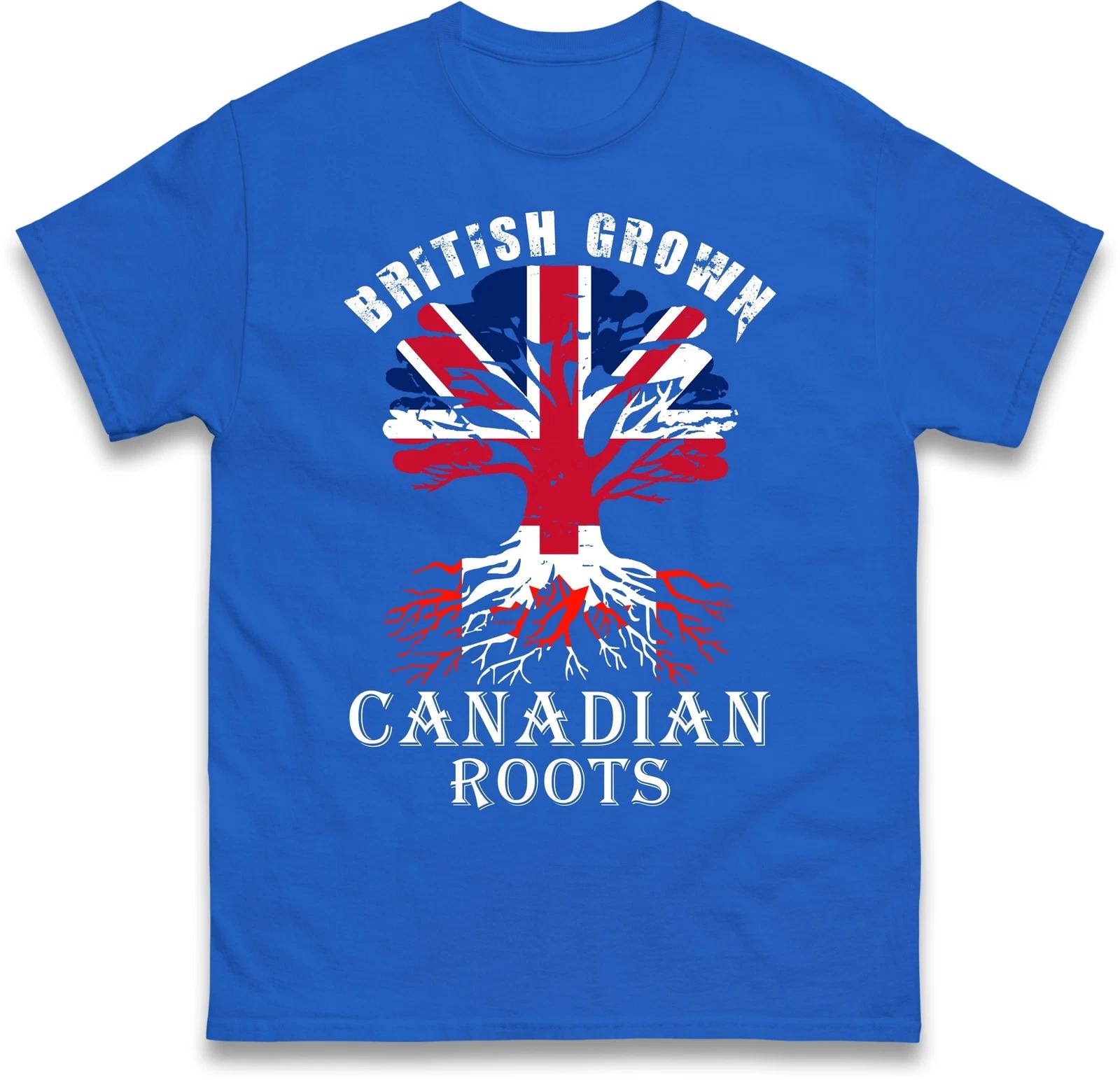 Great Britain T-Shirt, Canadian Roots TShirt, patriot T Shirt, British Grown Tee S