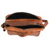 Menns ekte vintage brunt skinn messenger bag skulder laptop bag koffert