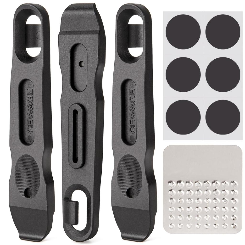 GEWAGE Bicycle Tire Set of Tire Change Puncture Repair Black Levers, 3, Tool, Kit, Resin, (GE-603)