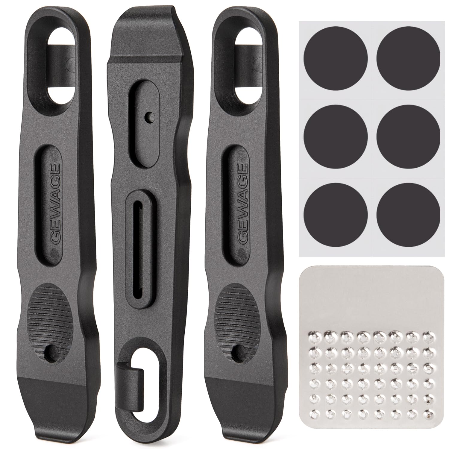 

GEWAGE Bicycle Tire Set of Tire Change Puncture Repair Black Levers, 3, Tool, Kit, Resin, (GE-603)