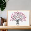 Personalised Fingerprint Tree Canvas Wedding Guest Book Creative Poster Wedding Gift Signature Marriage Souvenir for Party Decor