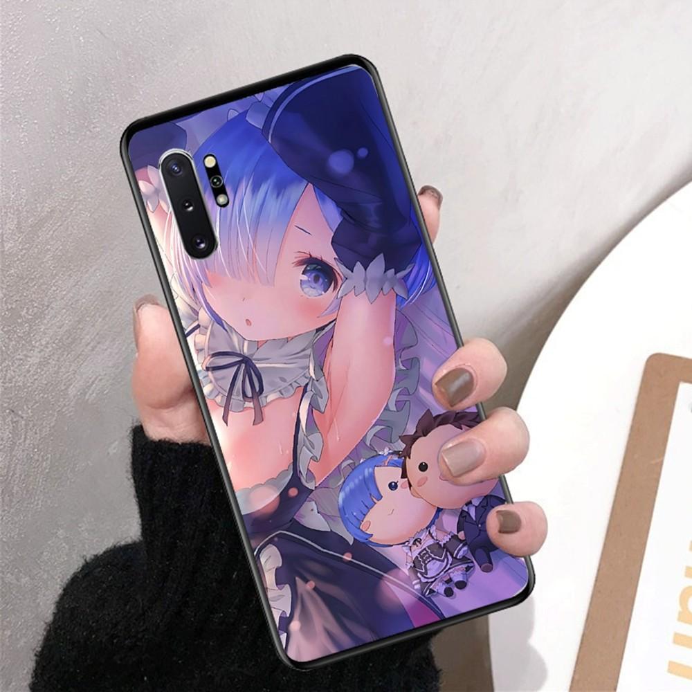 ReZERO Ram Rem Phone Case For Samsung Note 8 9 10 20 pro plus lite M 10 11 20 30 21 31 51 A 21 22 42 02 03