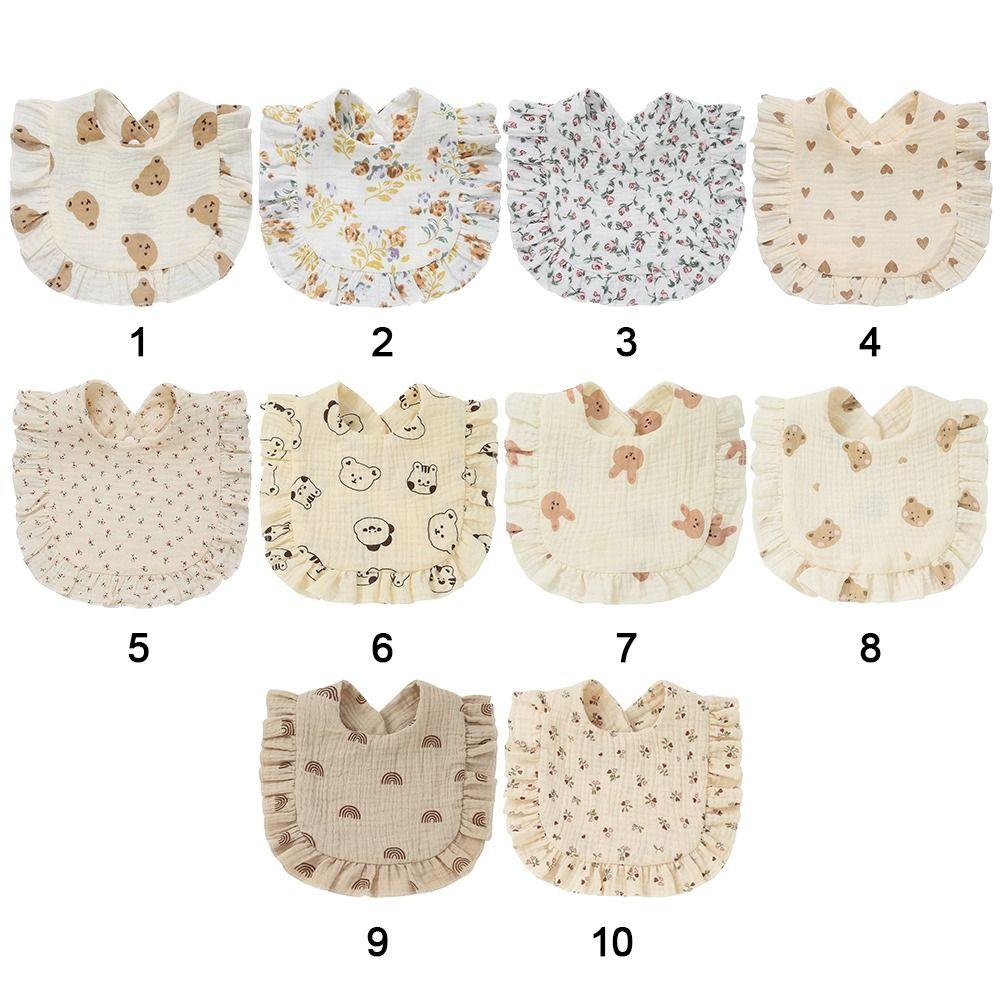 Cotton Infant Burp Cloths Colorful Baby Feeding Bib Creative Newborn Bibs  Baby Accessories