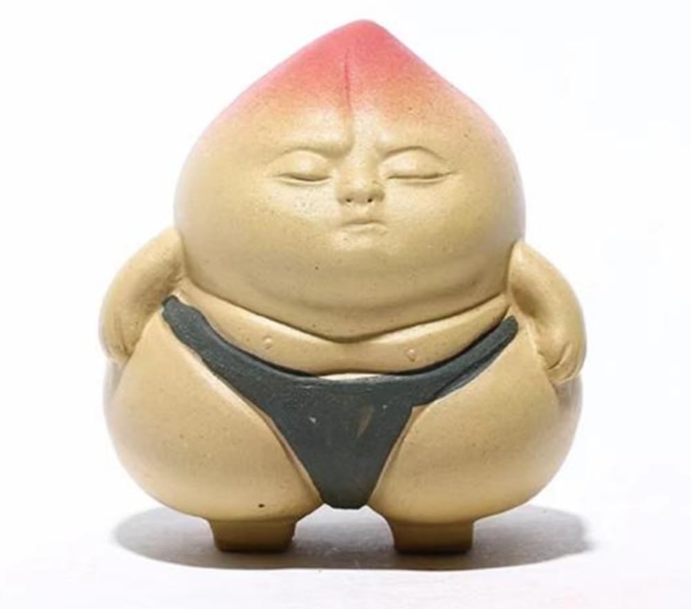 

Peach Sumo Wrestler Japanese Style Interior Unique and Lucky Decoration [Myth Square] Statue, Sumo, Yokozuna, Decor, Interesting, Charm, Ornament,