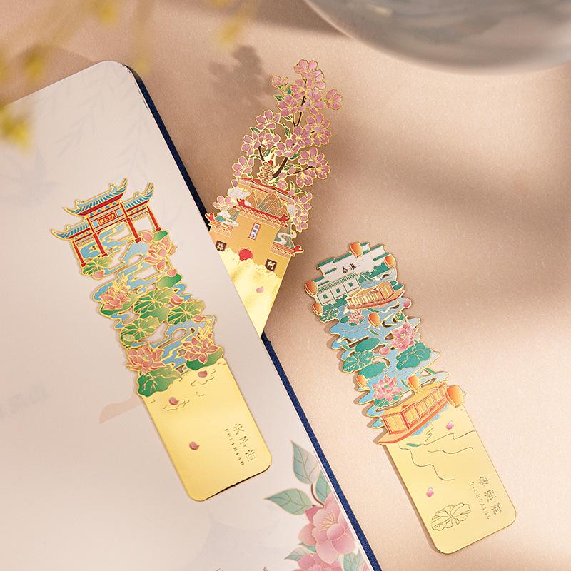 Nanjing Metal Scenic Bookmark: Cultural Impression Souvenir