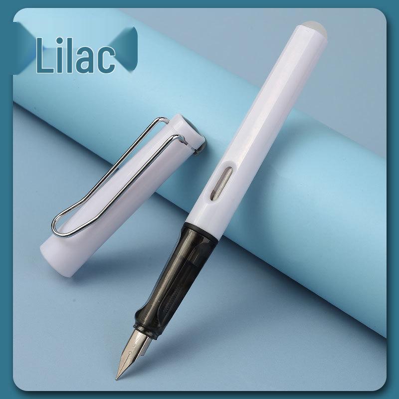 Blue Erasable Fountain Pen for Students with Refillable Heat-Erase Ink and Eraser, Ideal for Writing Practice