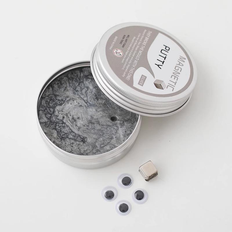 Magnetic Putty Slime Anti-Gravity Magnet Toy Eco-Friendly Material Black Tech Science Education Kit for Kids Daily Play