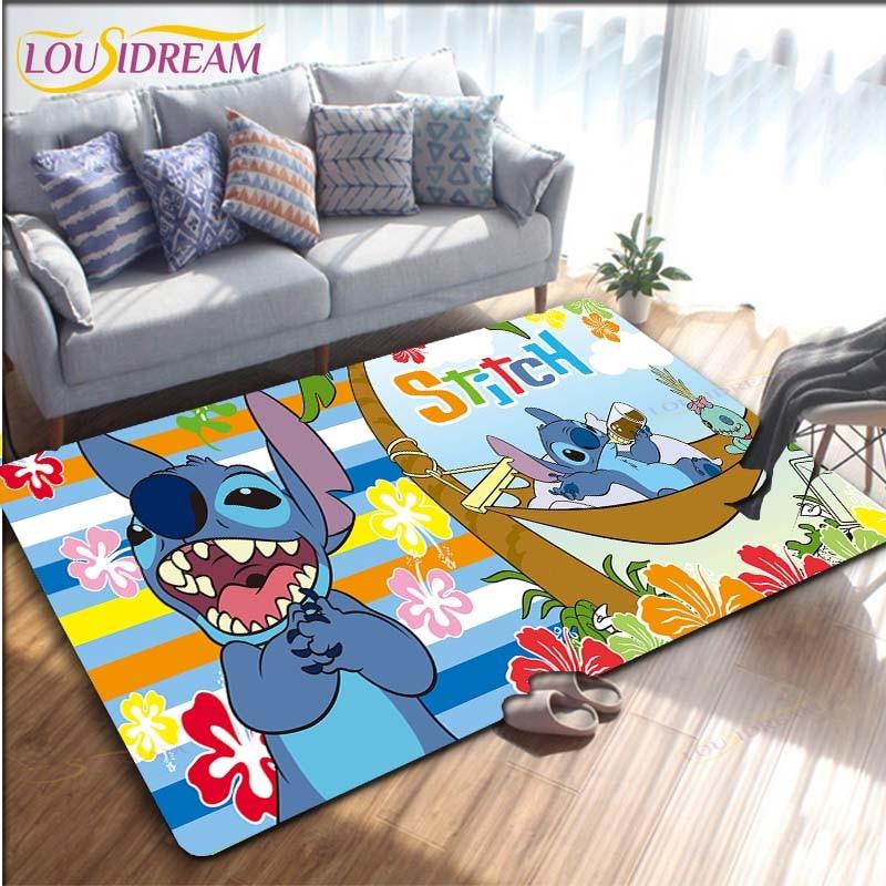 Cartoon Anime Stitch dywan do salonu rysunek sypialnia maty podłogowe dywan do zabawy dla dzieci kuchnia łazienka mata antypoślizgowa!
