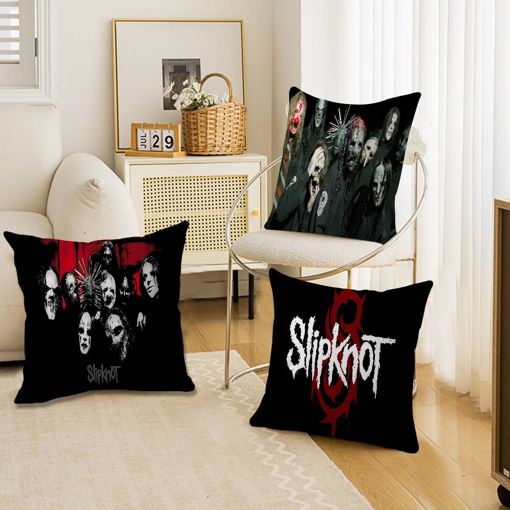 S-SlipKnotS Band Logo Personalized Picture Text Home Decorative Pillows Household Gifts 45x45cm
