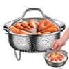 Insert Rack Colander Strainer Stainless Steel Pot Steaming Grid Portable Steam Rack