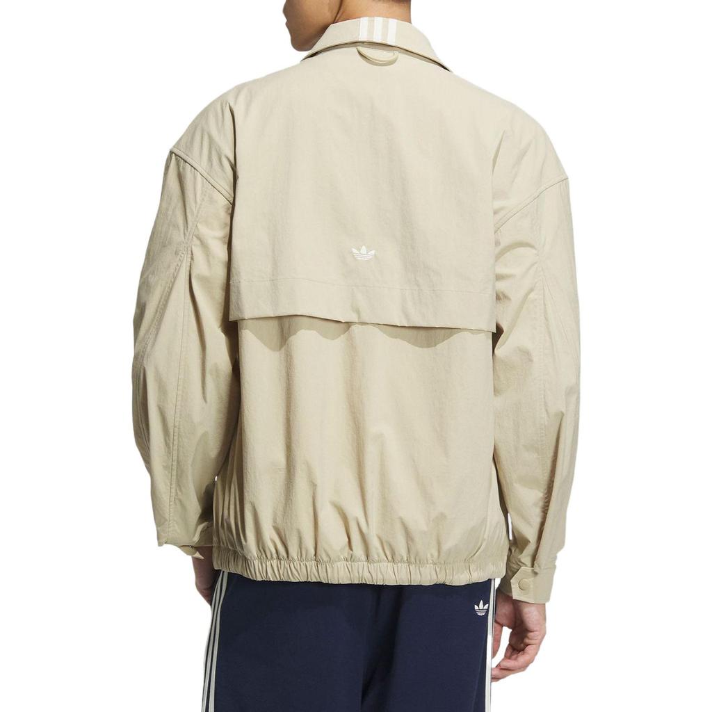 adidas Originals X Notitle Samenwerking Herfst/Winter 2023 Kleding Effen Kleur Verstelbaar Trekkoord Ritskraag Werk Buiten Casual Jas Mannen Jas IN0997