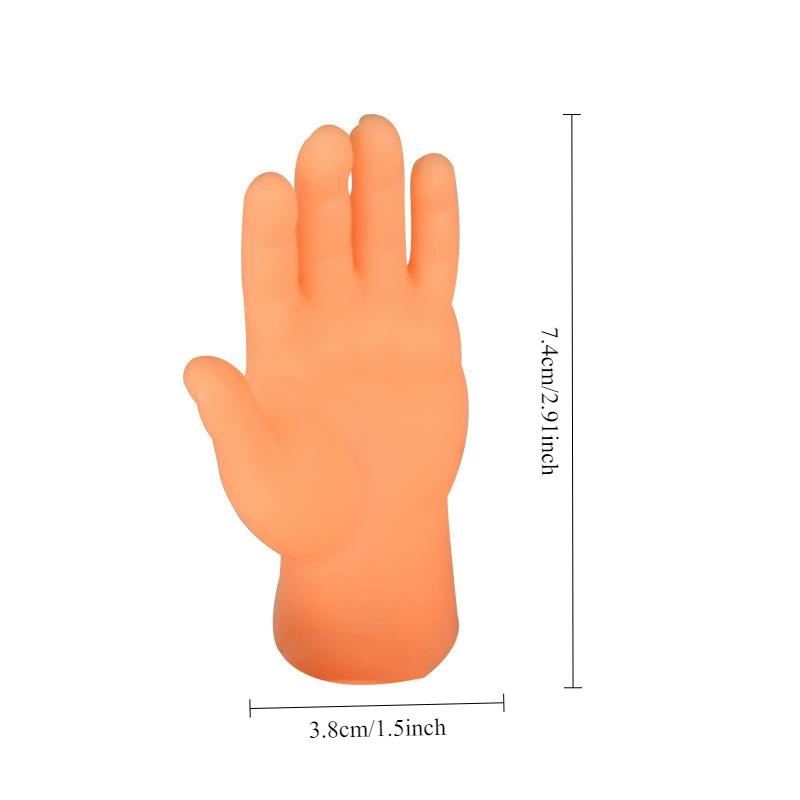 6pcs/set Mini Hands Model Tiny Hands Cat Massage Tool Funny Gloves Finger Gloves Little Finger Cat Toy Pet Interactive Toys