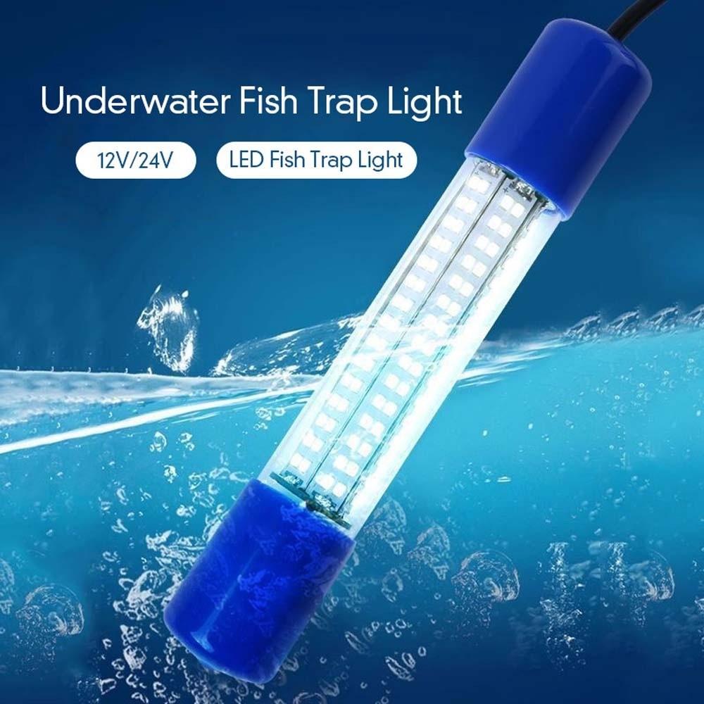 30W Lures Finder Lamp Portable Submersible Boat Lamp Underwater Fishing Light  Camping