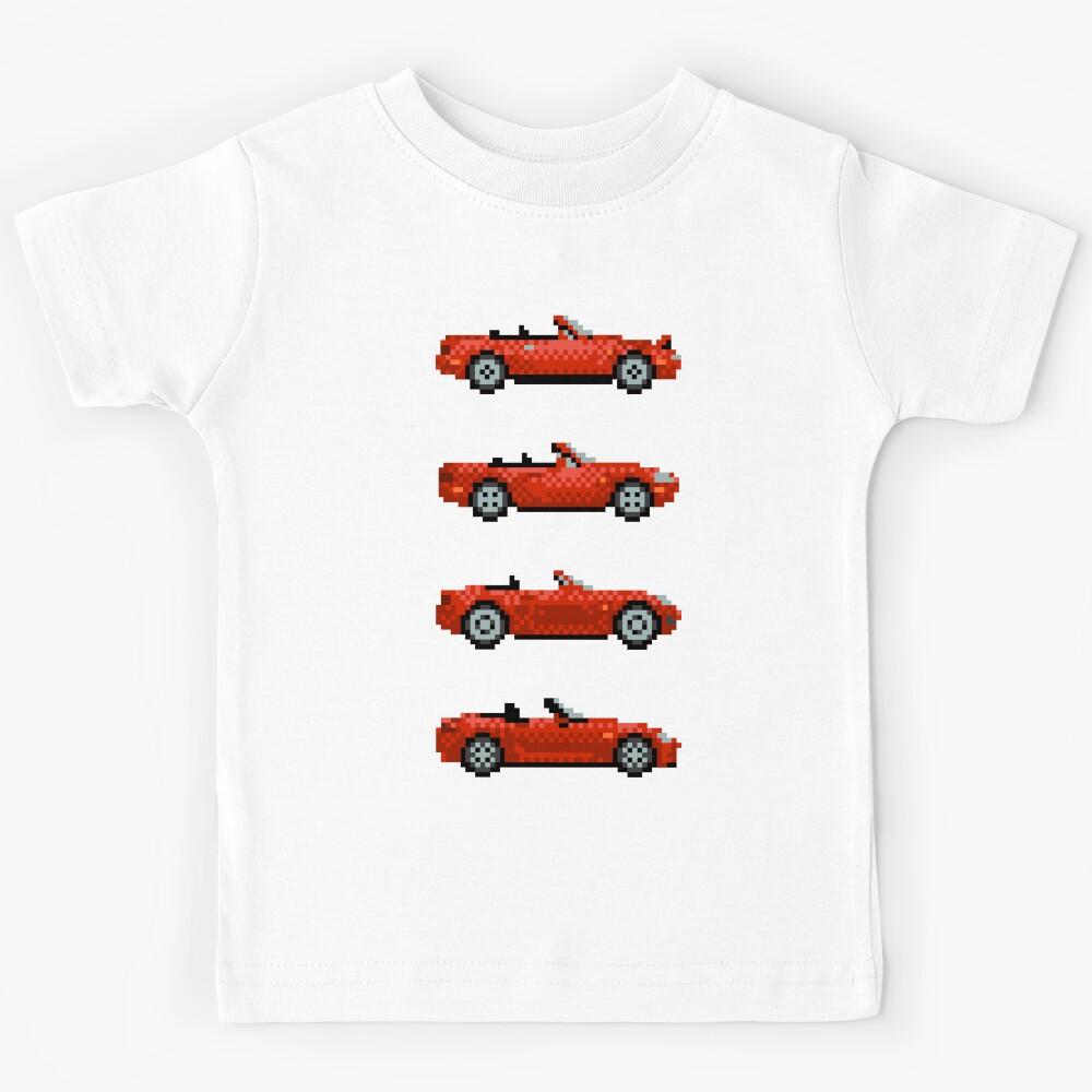Pixel art Miata generations red Kids T-Shirt 160