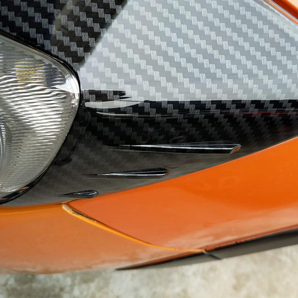 HyoLebi Kryt světlometů z uhlíkových vláken Dekorativní Odolné Příslušenství pro Díly Subaru XV řady GP, Odolné proti poškrábání, (2 kusy)