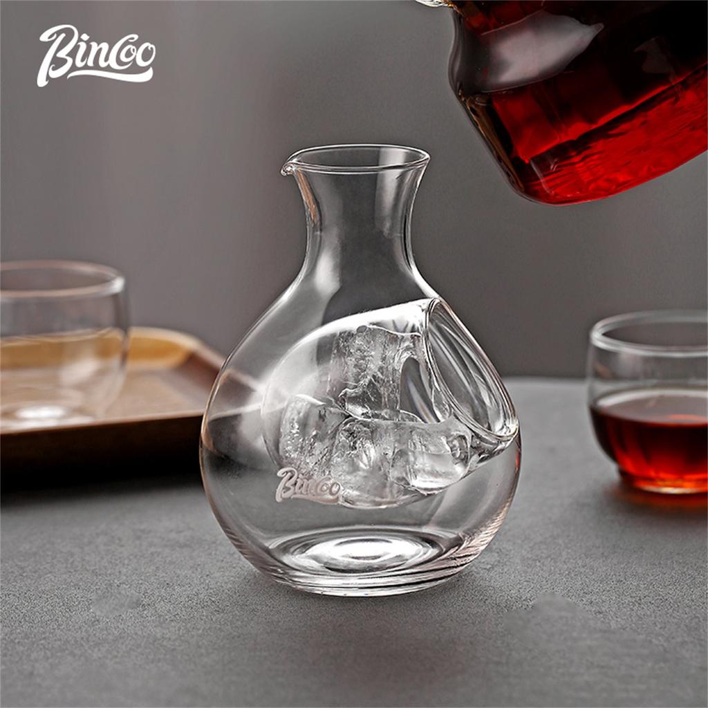 Japanese Clear Crystal Ice Jug Lead Free Glass Wine Bottle Bar Whiskey Flask Sake Beer Cooler Wine Dispenser Carafe Decanter