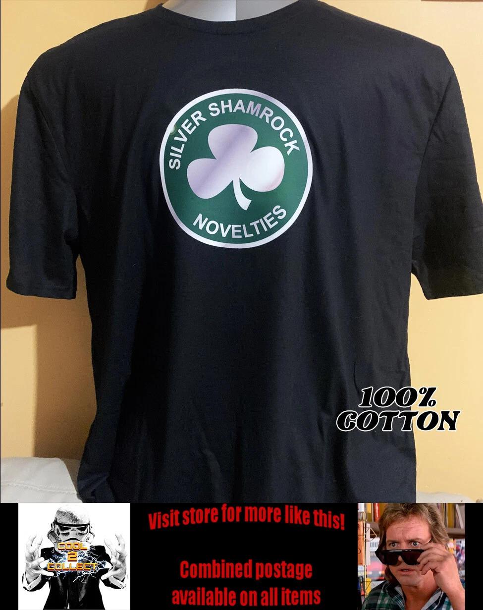 Cool Retro Movie Shirt - Halloween 3 Season of the Witch  Silver Shamrock S