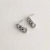Silver Needle Niche Daily Small Metal Chain Earrings Women's Versatile Temperament Earrings Earrings