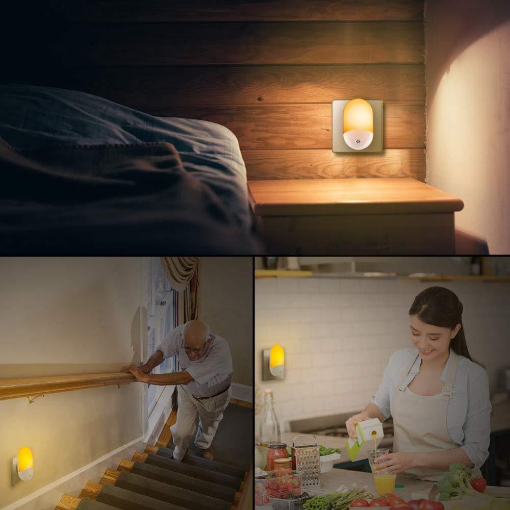 Gentle Illumination LED Plug-in Night Light LED Sensor Light Children Home Bedroom