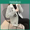 Cardigan Cashmere Coat Knitted Small Double Breasted Plaid Short Coat New Height And Thickness