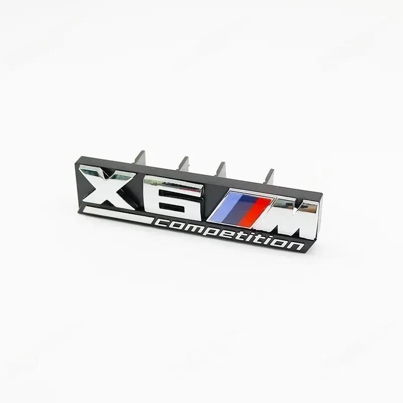 For BMW XM2 XM3 XM4 X5M XM6 M7 F48 G01 E84 E83 F39 F10 F30 G11 Exterior Accessories 3D ABS M Car Front Grille Badge Sticker
