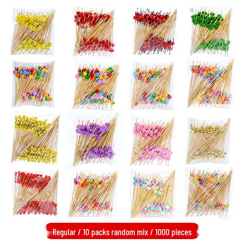 ZISIZ Disposable Bamboo Fruit Picks