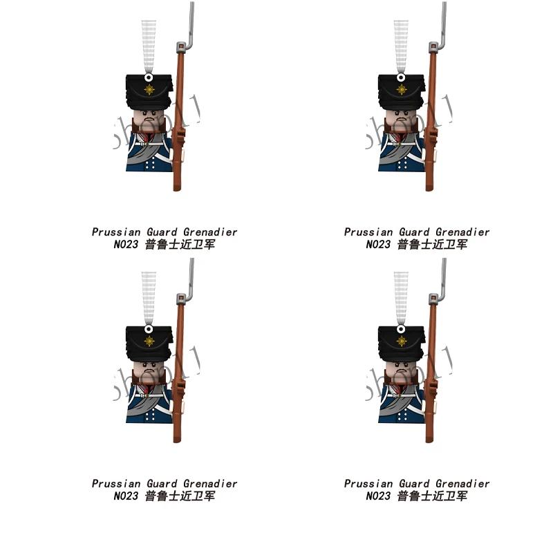 Napoleonische Kriege Militärsoldaten Bausteine WW2 Britisch Frankreich Füsiliere Gewehre Russisch Preußen Fußgarde Steine Kinderspielzeug