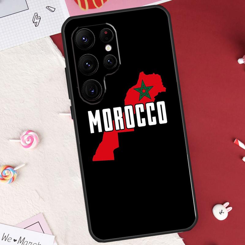 Marokko Flagge Marokkanische Hülle Für Samsung Galaxy S21 S22 S23 S24 S25 S26 Ultra S10 S25 Plus S25 FE S20 FE Hülle Schale