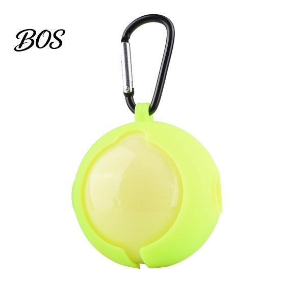 Golf Ball Travel Case Silicone Cover with Carabiner, Portable Standard Holder, Scratch-resistant Carrier Protective Sleeve, Accessories, Gift