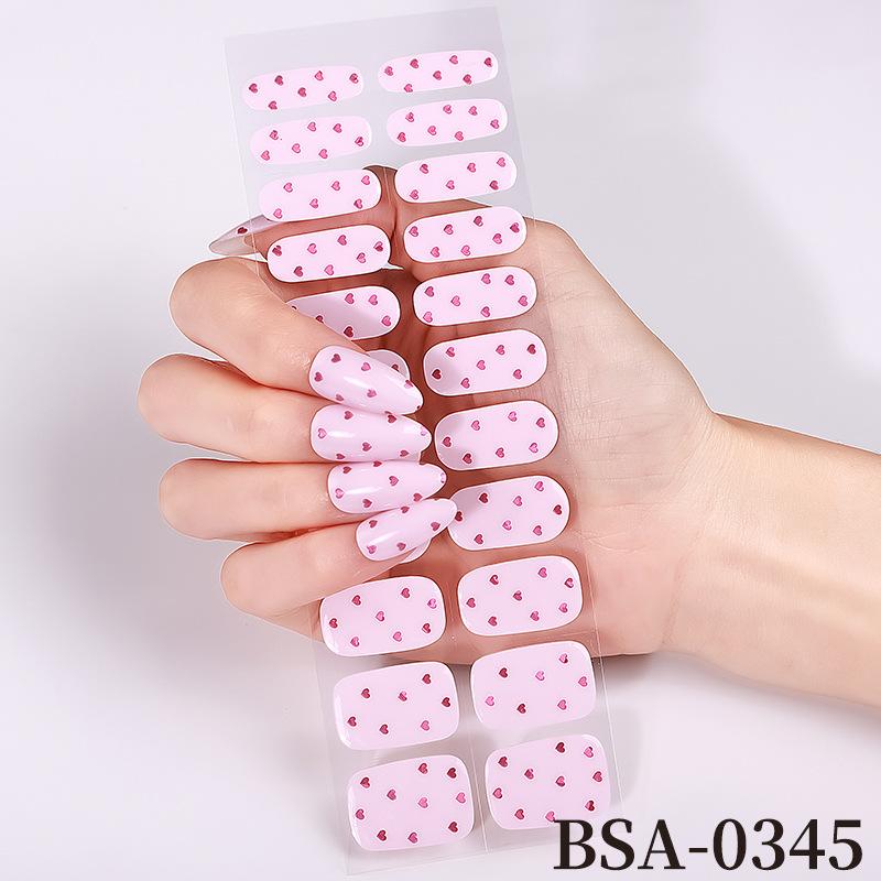 Gel Nail Sticker Waterproof Leopard Print Bronzing Free Baking Lamp Gel Nail Sticker Full Sticker UV Free