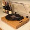 ABNR Vinyl Record Player Vintage Jukebox Gramophone Built-In Dual Speakers Speaker Desktop With Acrylic Dust Cover US Plug