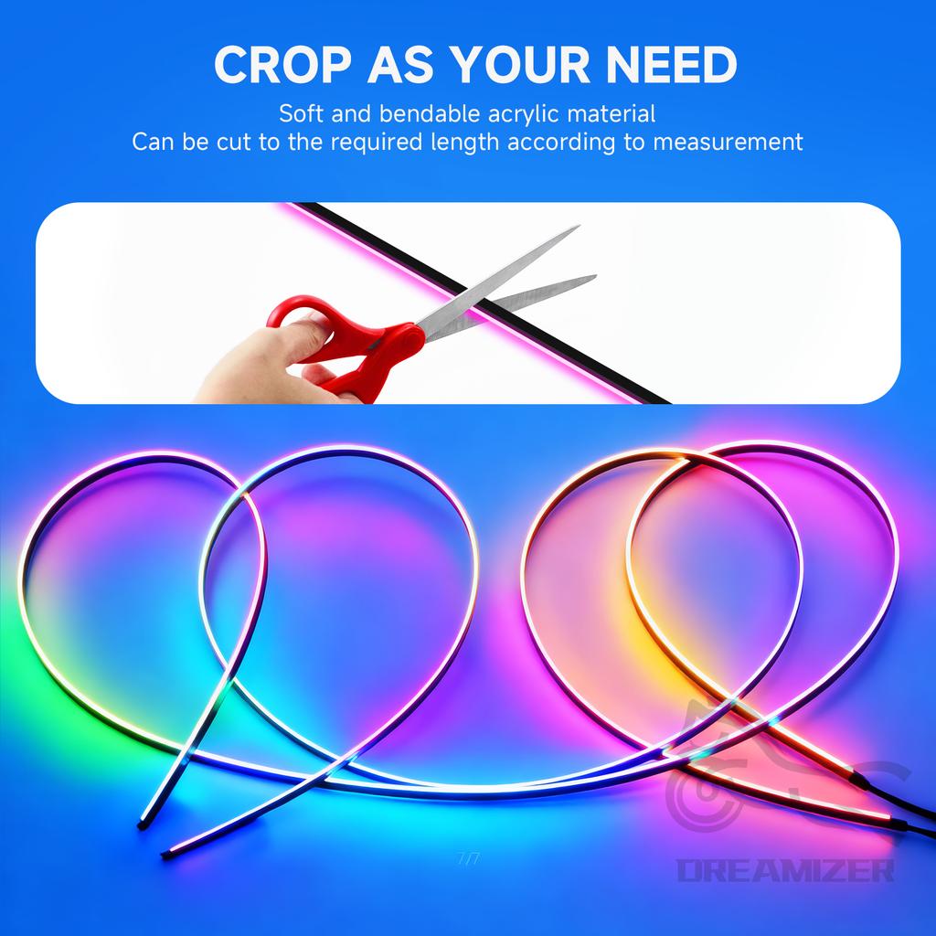LED Ambient Light Car Interior Lights Strip Neon RGB Environment Lamp Car Auto Decoration Accessories 10 in 1 Neon Lights 4