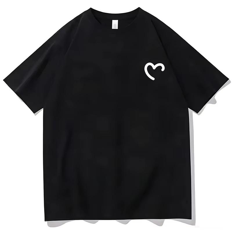 Los Pollos Herunisexos Chicken Cartoon Graphic Unisexs Cotton Crew Neck Tee Short Sleeve Loose Casual Daily Street Male Wear Top