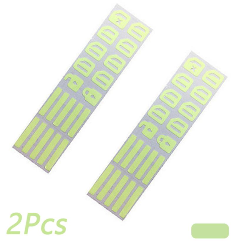 2PCS Control Schalter Fluoreszierende Aufkleber für Auto Innen Tür Griff Taste Panel Nacht Sicherheit Fluoreszierende Aufkleber Zubehör