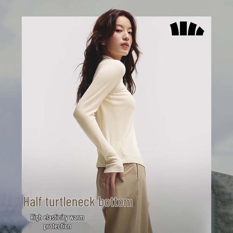 Beneunder Women s Mock Neck Thermal Base Layer Shirt SF026 M