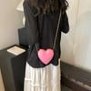 2025 New Summer Fashion Love Bag Heart Chain Messenger Bag Casual Simple Fashion Fashion Lipstick Bag Women