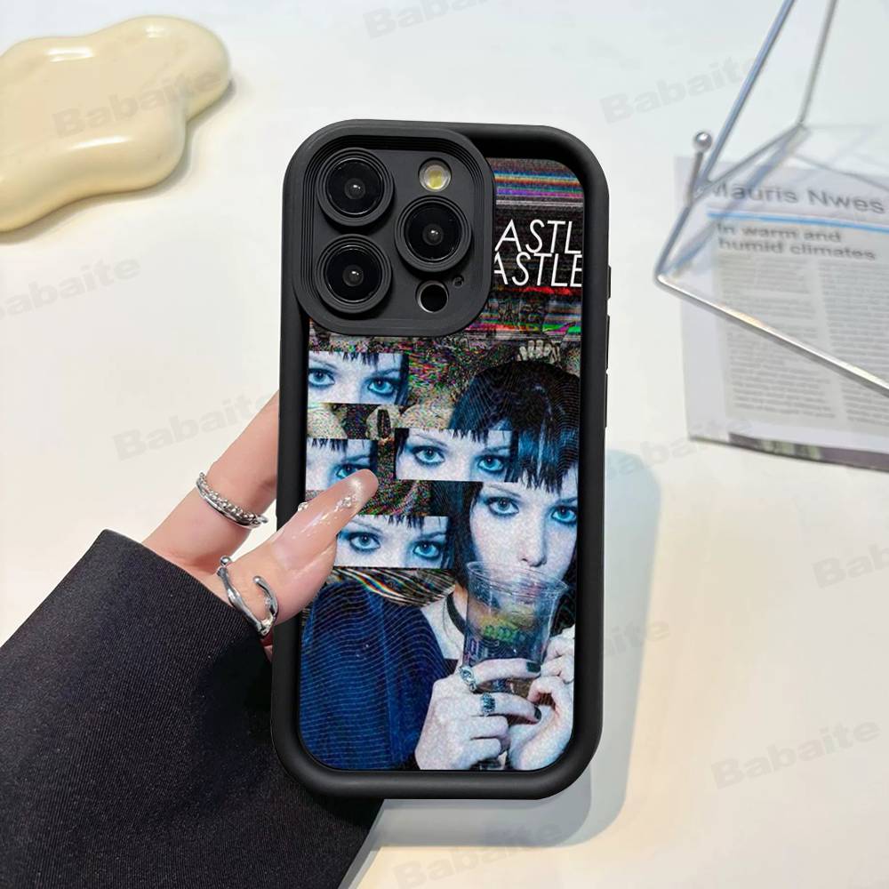 Electronic Band Crystal Castles Phone Case For IPhone 17 16 15 14 13 12 11 Pro Max Plus Silicone Shockproof Case