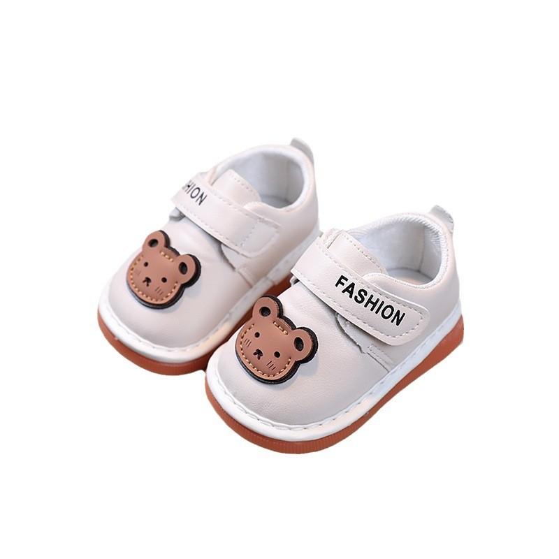 Cartoon Baby Toddler Soft Sole Shoes With Velcro For Newborns