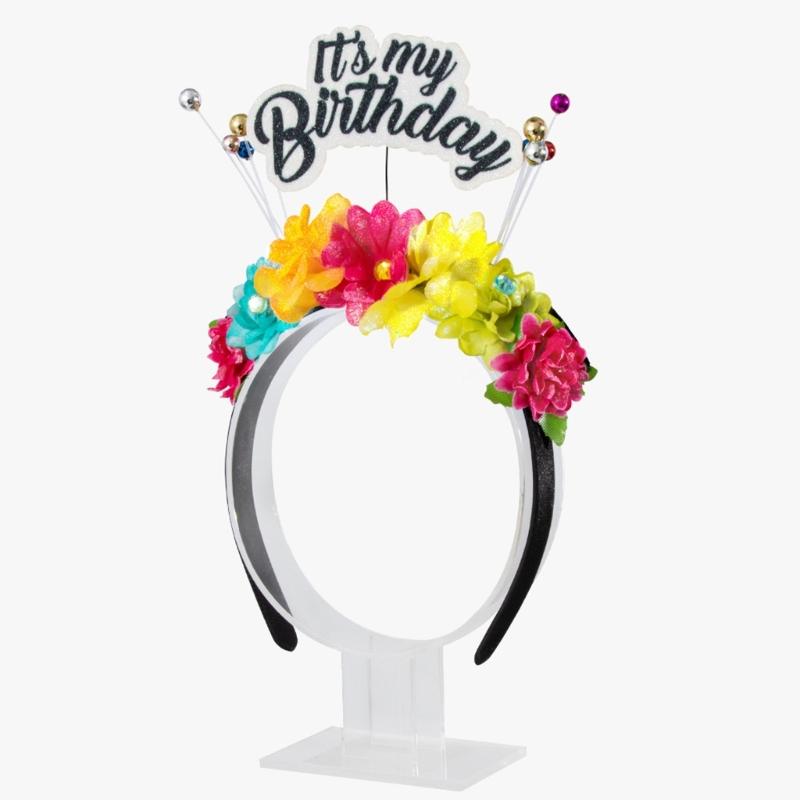 Fascia per Feste di Compleanno Scintillante Copricapo in Plastica per Ragazze Donne Accessori per Foto di Festival